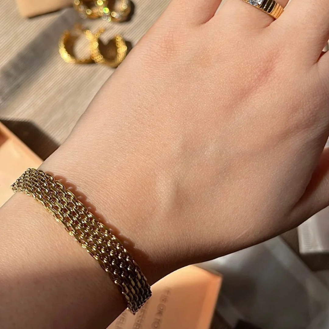 Cartier Love Bangle And Rowena Bracelet Stack