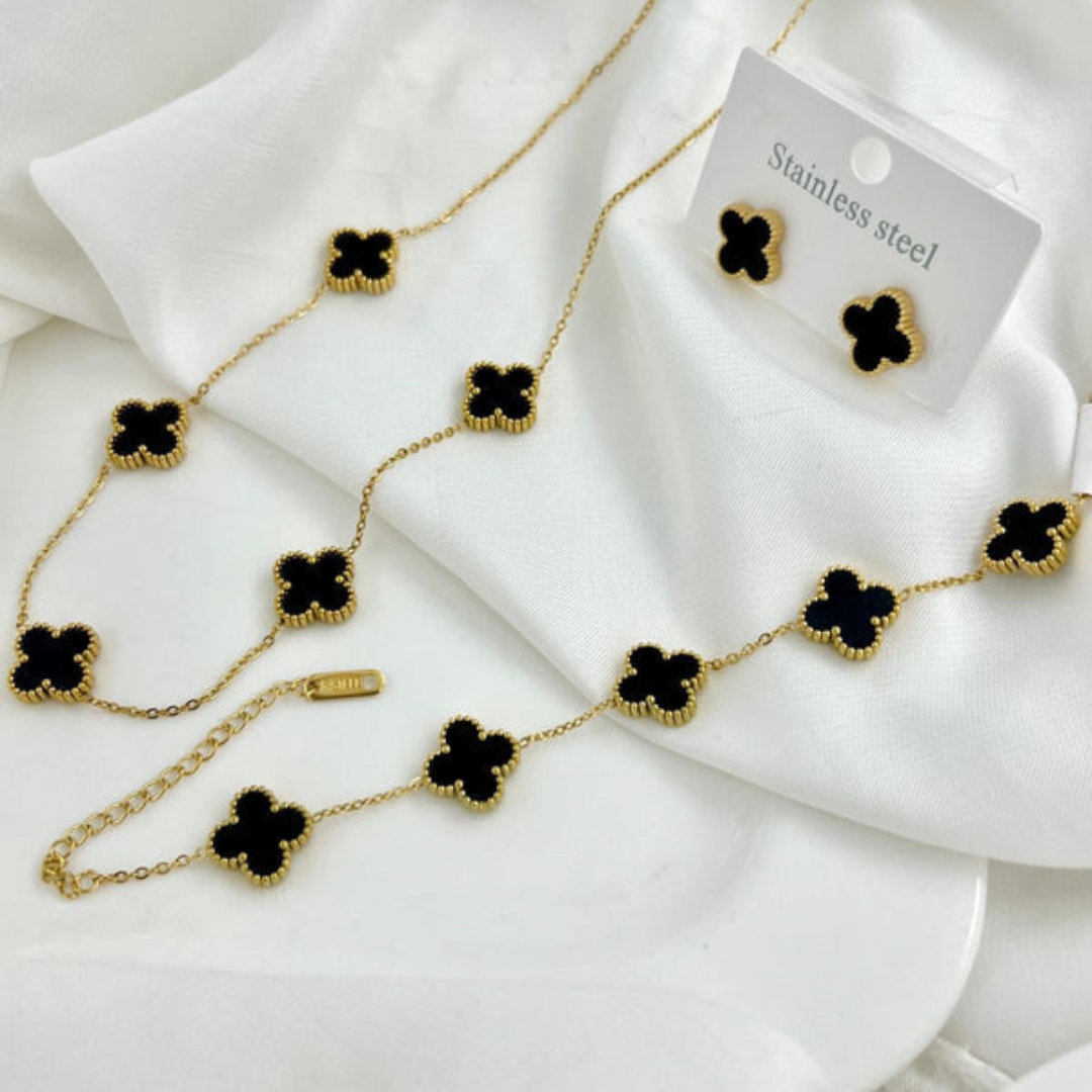 7 Leaf Clover Jewellery Set