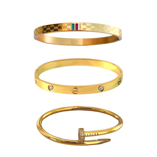 Cartier Nail And Love Bangle With Charm Bangle